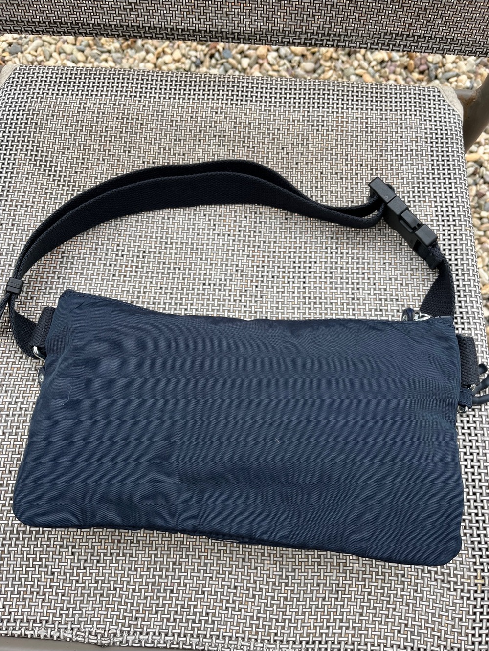 Kipling Black Nylon Crossbody Belt Bag with Monkey Charm - Picture 7 of 11